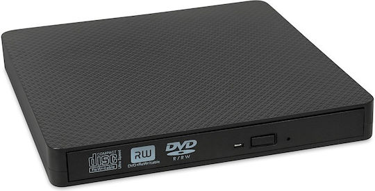 iBox External DVD/CD Recorder for Desktop / Laptop Black