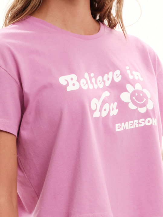 Believe In You Дамска Crop Тениска Лилава 231.EW33.68-Лилава