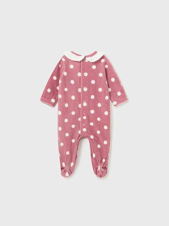 Mayoral Baby Bodysuit Set Long-Sleeved Velvet Multicolour