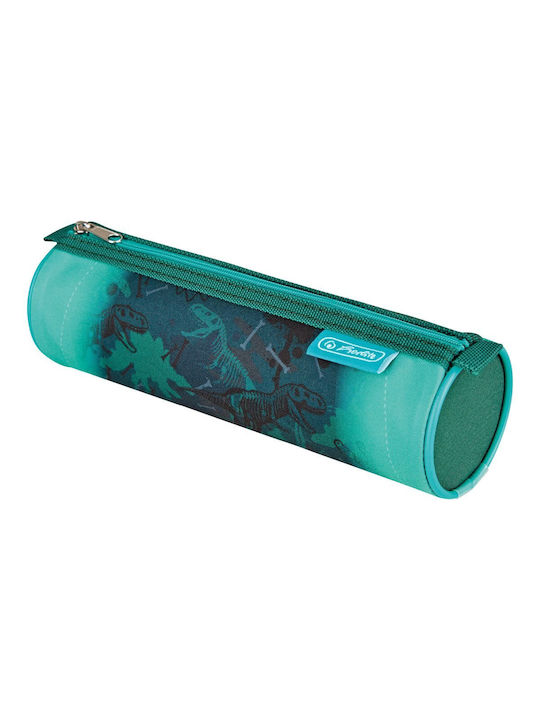 Herlitz Plus Ultralight Green Rex Σχολική Τσάντα Πλάτης Δημοτικού Πράσινη με Θήκη για Παγούρι 15lt