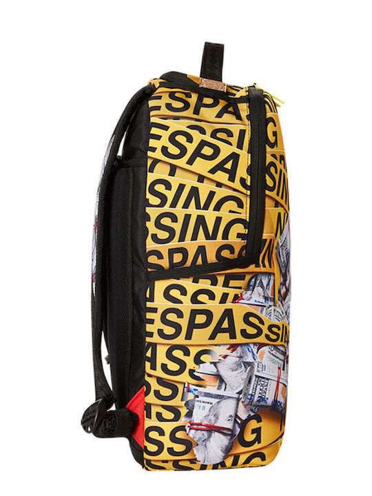 Sprayground DLXSR School Bag Backpack Junior High-High School Yellow with Water Bottle Holder