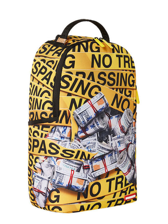 Sprayground DLXSR School Bag Backpack Junior High-High School Yellow with Water Bottle Holder