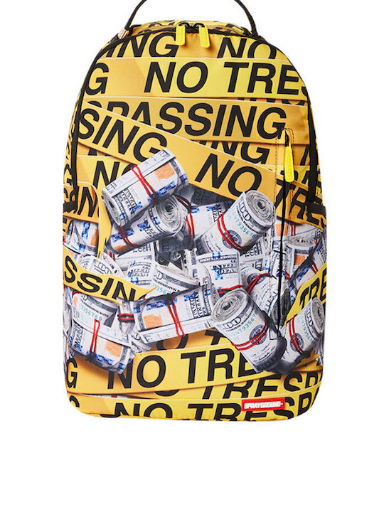 Sprayground DLXSR School Bag Backpack Junior High-High School Yellow with Water Bottle Holder