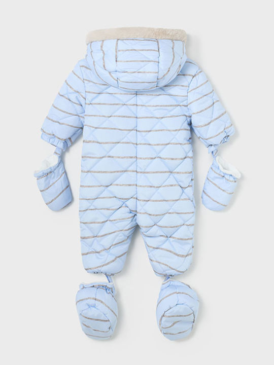 Mayoral Baby Bodysuit for Going Out Long-Sleeved Light Blue
