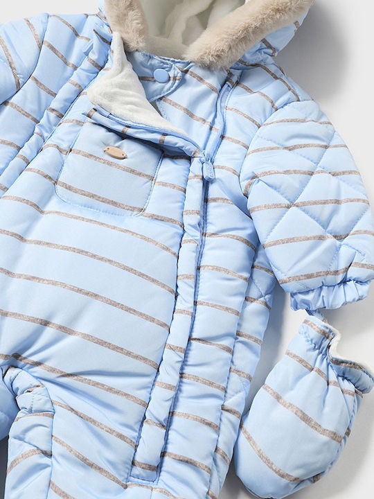 Mayoral Baby Bodysuit for Going Out Long-Sleeved Light Blue