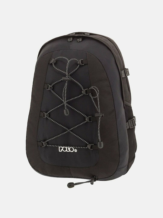 Polo Offpist School Bag Backpack Junior High-High School Black with Water Bottle Holder 28Liters 2018