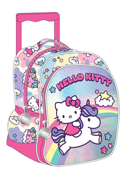 Gim Kitty Unicorn Ученическа Раница Куфар Детска Градина с Джоб за Бутилка Многоцветна 12л 25 x 15 x 30см
