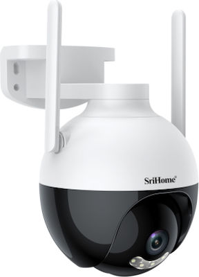 Sricam IP Surveillance Camera Wi-Fi 1080p Full HD Waterproof with Two-Way Communication and Flash 4mm