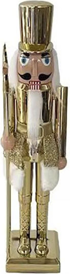 Iliadis Soldier Plastic Christmas Nutcracker Gold