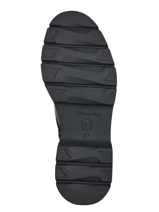 Stiefeletten Damen aus Lackleder Schwarz
