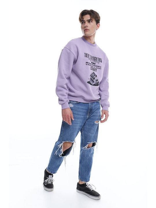 False Alarm Men's Sweatshirt Purple