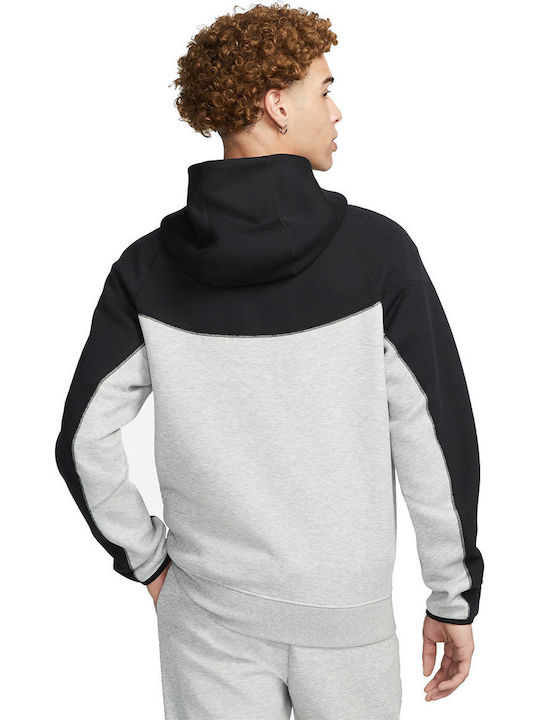 Tech Fleece Windrunner Cardigan With Gray Hood