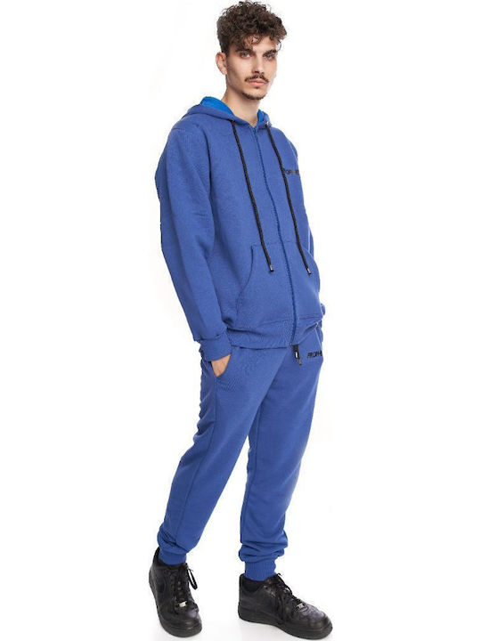 Sweatshirt with Hood Royal Blue