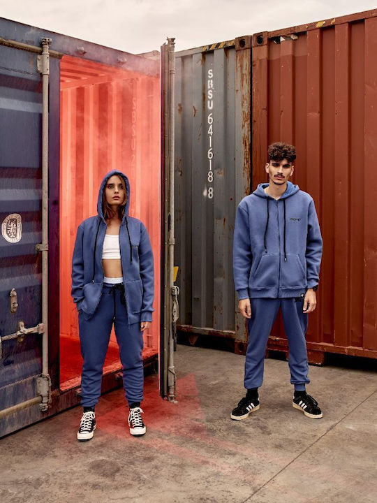 Sweatshirt with Hood Royal Blue