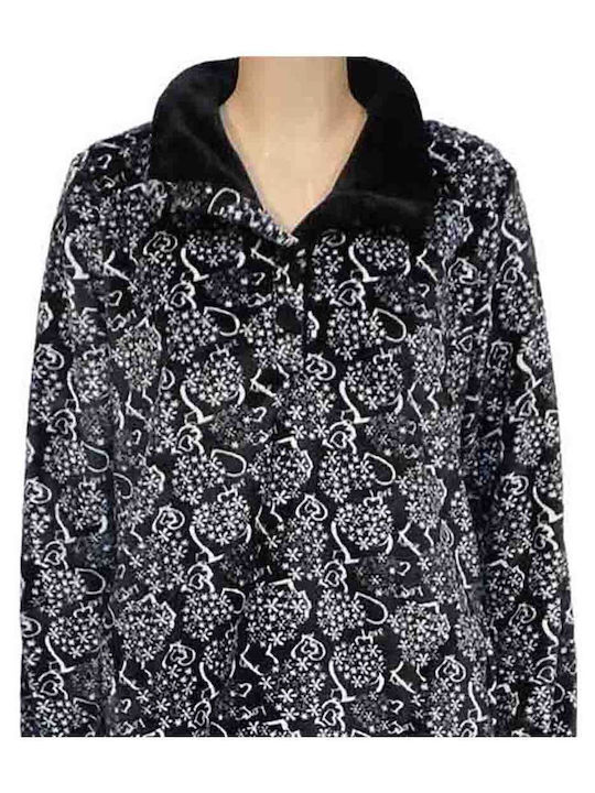 Koyote Winter Women's Pyjama Set Fleece Black