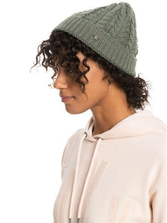 Beanie Unisex Σκούφος Πλεκτός σε Πράσινο χρώμα