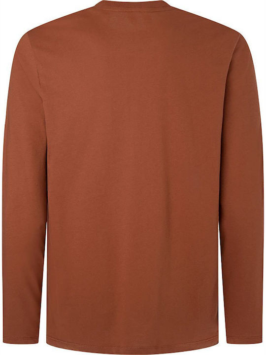 Eggo Long Sleeve Brown Blouse
