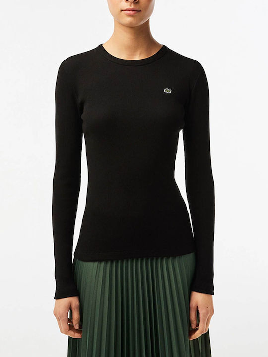 Lacoste Women's Long Sleeve Sport Blouse Black