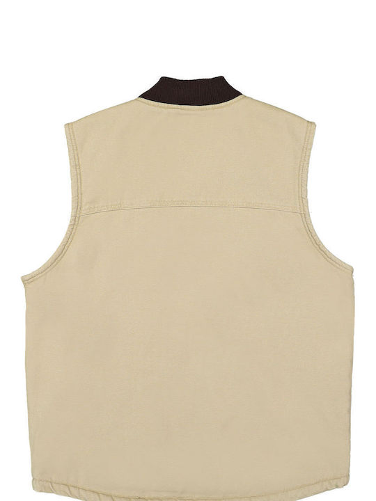 Dickies CANVAS Men's Sleeveless Jacket Beige