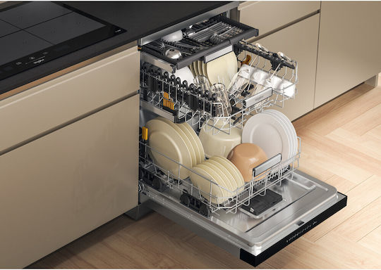 Whirlpool Mașină de spălat vase independentă pentru 15 seturi de vase L60xÎ85cm Inox