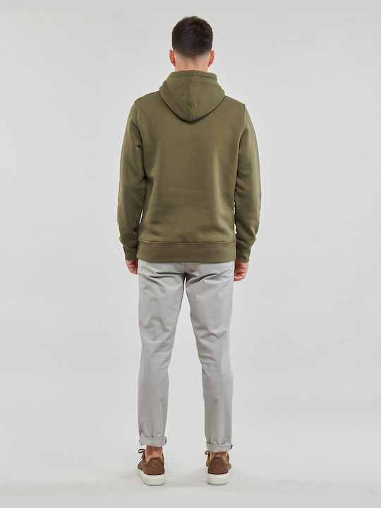 Gant Herren Sweatshirt mit Kapuze Khaki