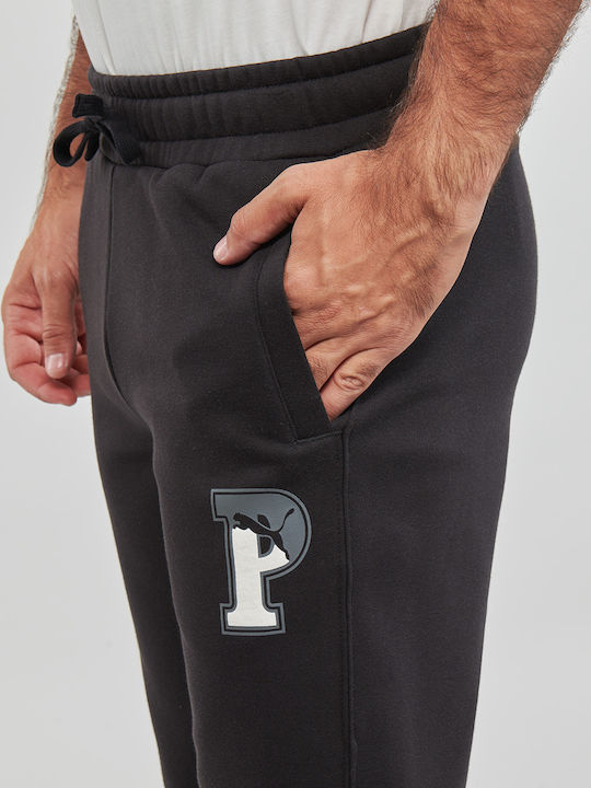 Pantaloni de trening cu Elastic Negru