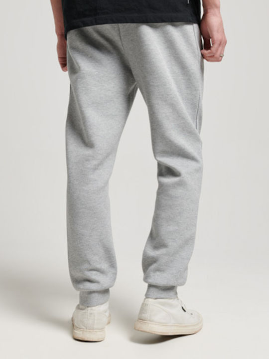 Superdry Men's Sweatpants with Rubber Gray