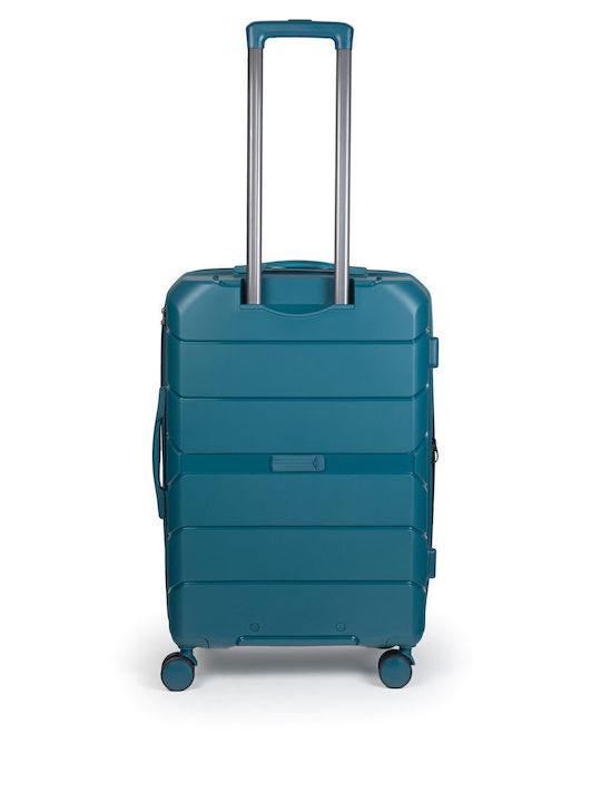 Cardinal Elusive Medium Hard Petrol Suitcase With 4 Wheels Height 58cm