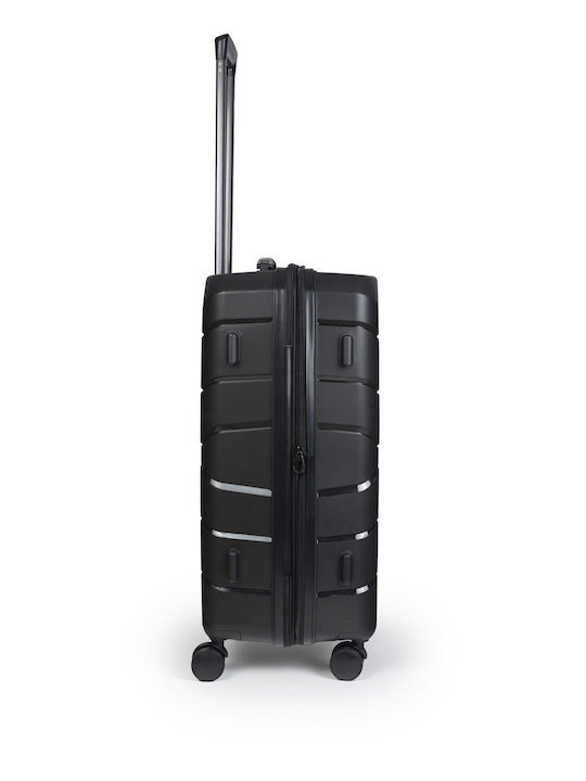 Cardinal Elusive Medium Hard Black Suitcase With 4 Wheels Height 69cm