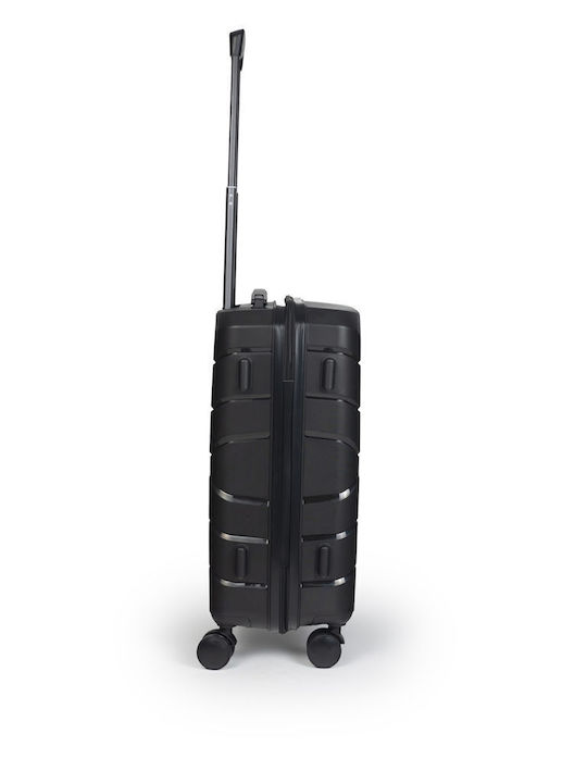 Cardinal Elusive Hard Black Suitcases Max Height 69cm With 4 Wheels Set 3pcs