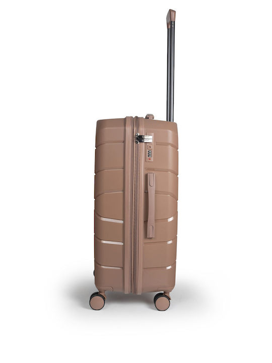 Cardinal Elusive Valize De Călătorie Sclere Rose Gold De Înălțime Maximă 58cm Cu 4 Roți Set 2 Buc