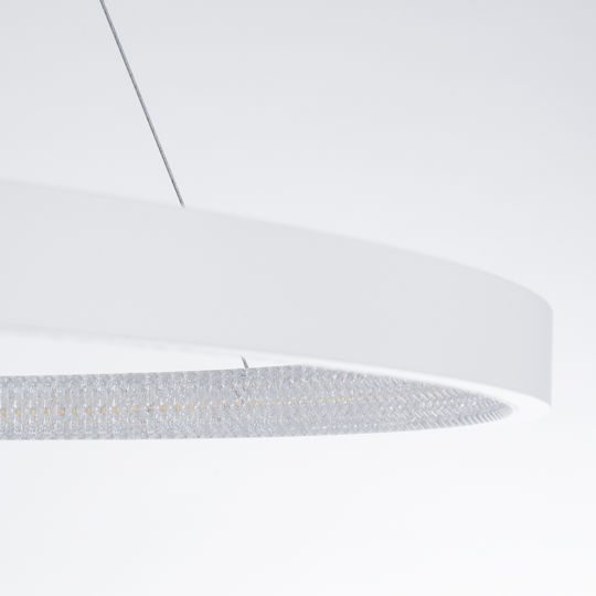 GloboStar Диамант Висящо Таванно Осветително Тяло Бяло LED с Регулируемо Бяло Светлина 88x88x110см