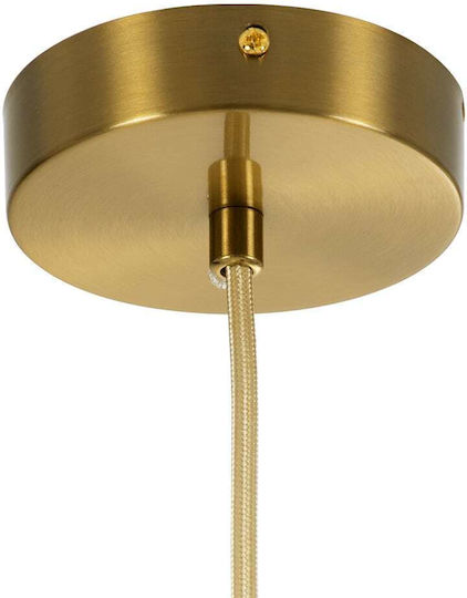 GloboStar Bellissimo Hängelampe Gold Kugel mit Fassung E27 30x52cm.