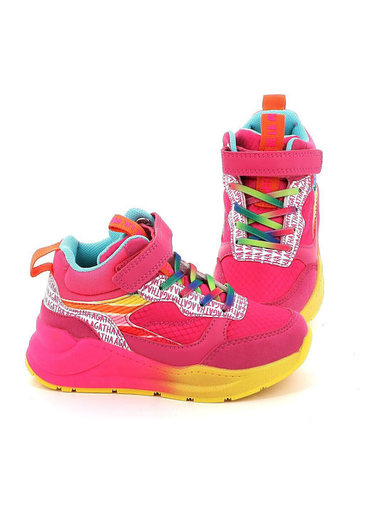 Kids Sneakers High with Scratch Multicolour