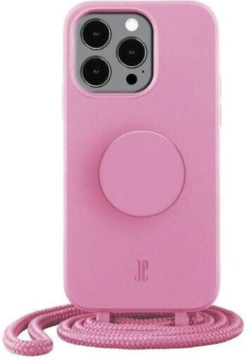 Just Elegance PopGrip Back Cover Σιλικόνης Ροζ (iPhone 12 / 12 Pro)