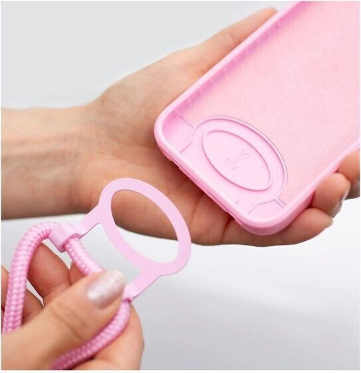 Just Elegance PopGrip Back Cover Silicone Pink (iPhone 13 Pro)