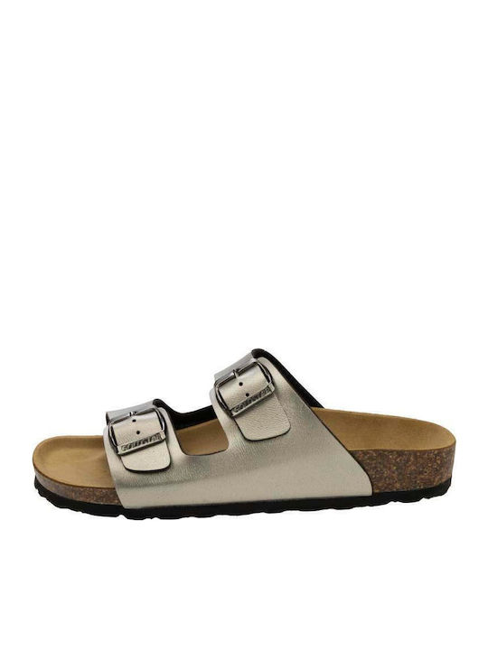 Women's Flat Sandals Anatomic Metal Antracite
