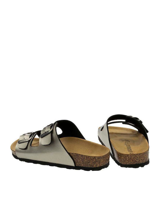 Women's Flat Sandals Anatomic Metal Antracite