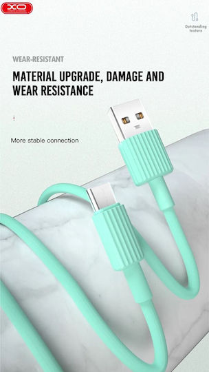 XO NB156 USB 2.0 USB Type-C Male to USB-A White 1m
