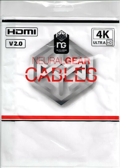 NG HDMI 2.0 Premium High Speed 4K 60Hz HDR Cable HDMI male - HDMI male 5m Μαύρο