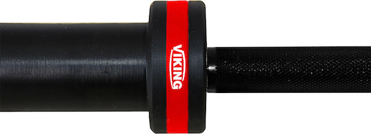 Viking Ίσια Μπάρα Ολυμπιακού Τύπου Φ50 15kg Μήκους 201cm χωρίς Κολάρα