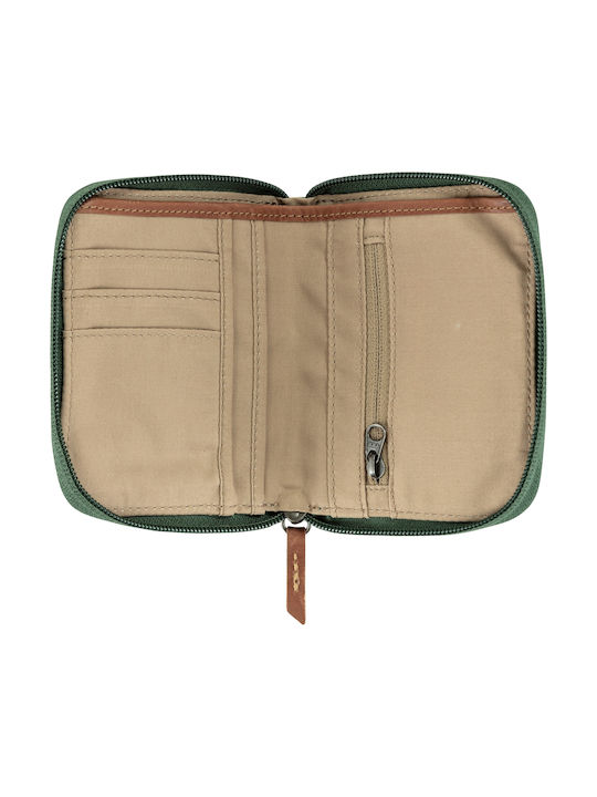 Fjallraven Men's Leather Card Wallet Green