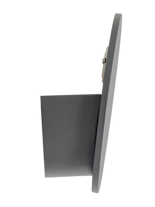 GloboStar Redondo Wall-Mounted Outdoor Ceiling Light LED IP65 10W with Warm White Light Double Beam