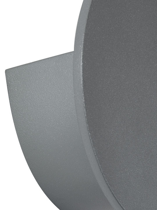 GloboStar Redondo Wall-Mounted Outdoor Ceiling Light LED IP65 10W with Warm White Light Double Beam