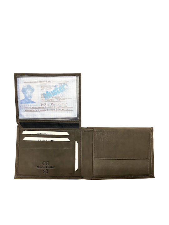 Leather Men's Wallet Classic Brown