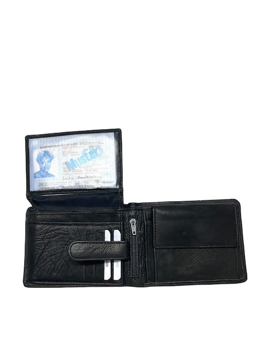 Leather Men's Wallet Classic Black