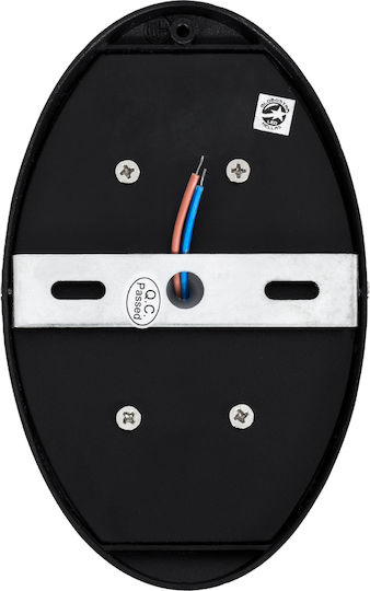 GloboStar Jeremy Επιτοίχια Εξωτερική Πλαφονιέρα LED IP65 10W με Θερμό Λευκό Φως Διπλής Δέσμης 16x10x7εκ.