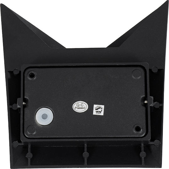 GloboStar Stealth Επιτοίχια Εξωτερική Πλαφονιέρα LED IP65 10W με Θερμό Λευκό Φως 17x7.5x17εκ.