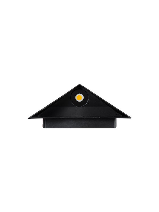 GloboStar Stealth Wall-Mounted Outdoor LED Ceiling Lamp IP65 10W with Warm White Light 17x7.5x17cm