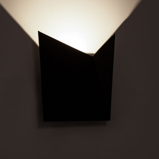 GloboStar Stealth Wall-Mounted Outdoor Ceiling Lamp LED IP65 10W with Natural White Light 17x7.5x17cm